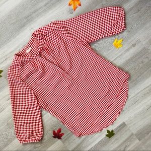 Antilia Femme Checkered Blouse 3/4 Sleeve